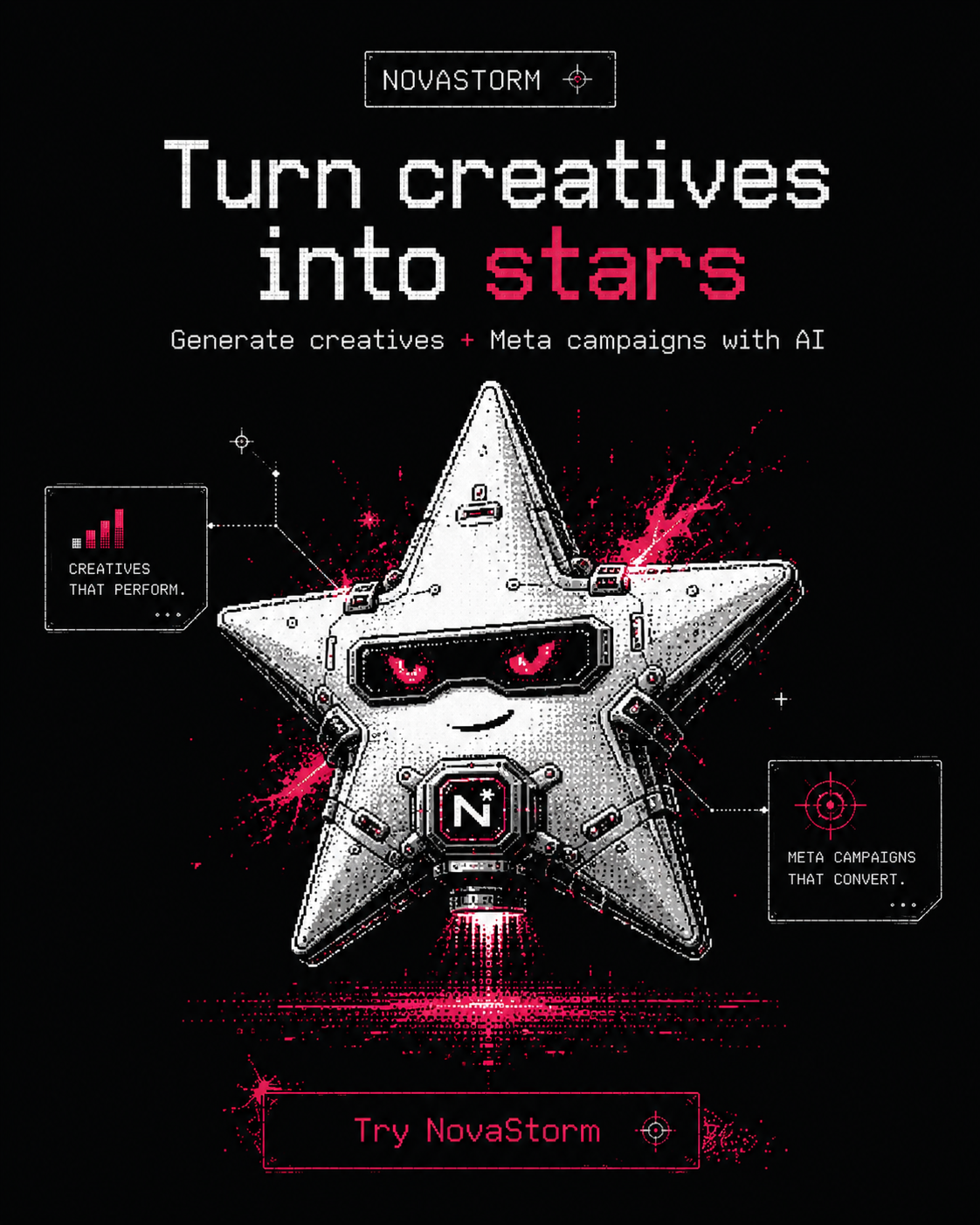 NovaStorm AI creative showcase